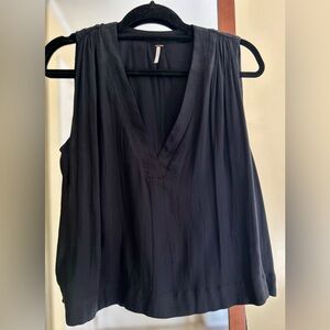 Free People Navy Blue Sleeveless Blouse